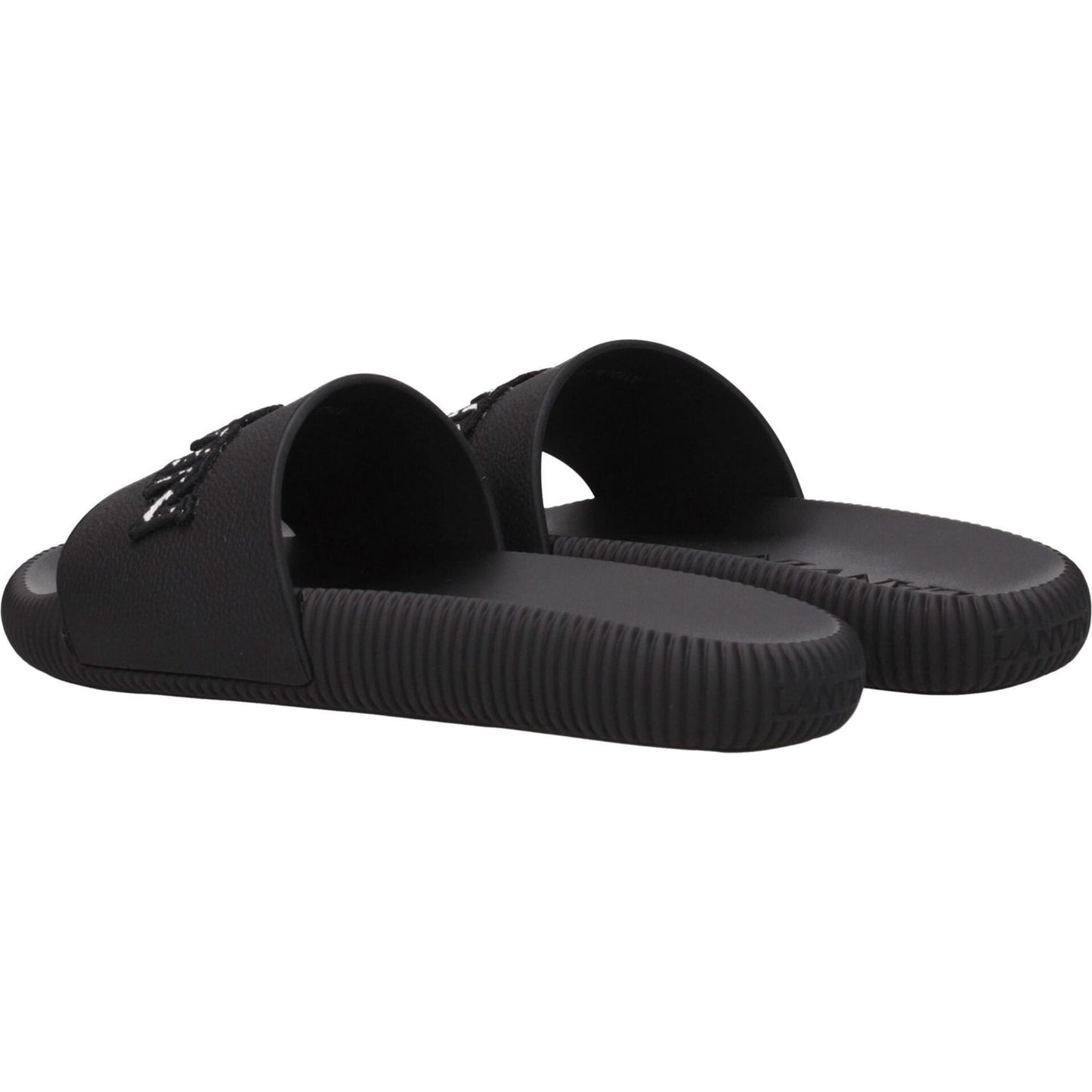Lanvin Black Cotton Slippers Sandals LA-8547273441545-EU36/US6