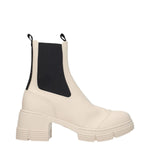 Ganni Gray Cotton Ankle Boots GA-8547288252681-EU39/US9