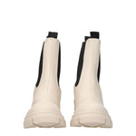 Ganni Gray Cotton Ankle Boots GA-8547288252681-EU39/US9