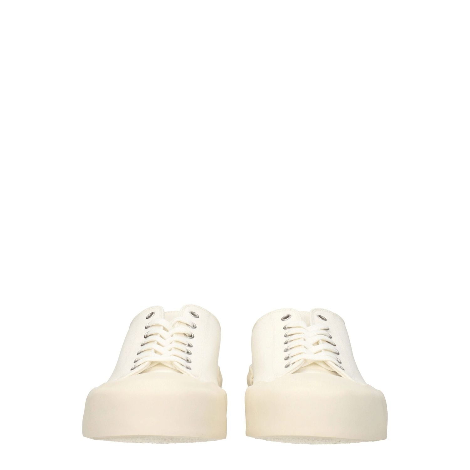 Jil Sander Beige Fabric Low Top Sneakers