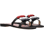 Thom Browne Black Leather Slippers Sandals TH-8547289661705-EU37/US7