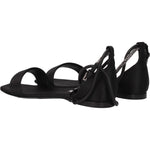 Max Mara Black Satin Flat Sandals MA-8547326263561-EU36/US6
