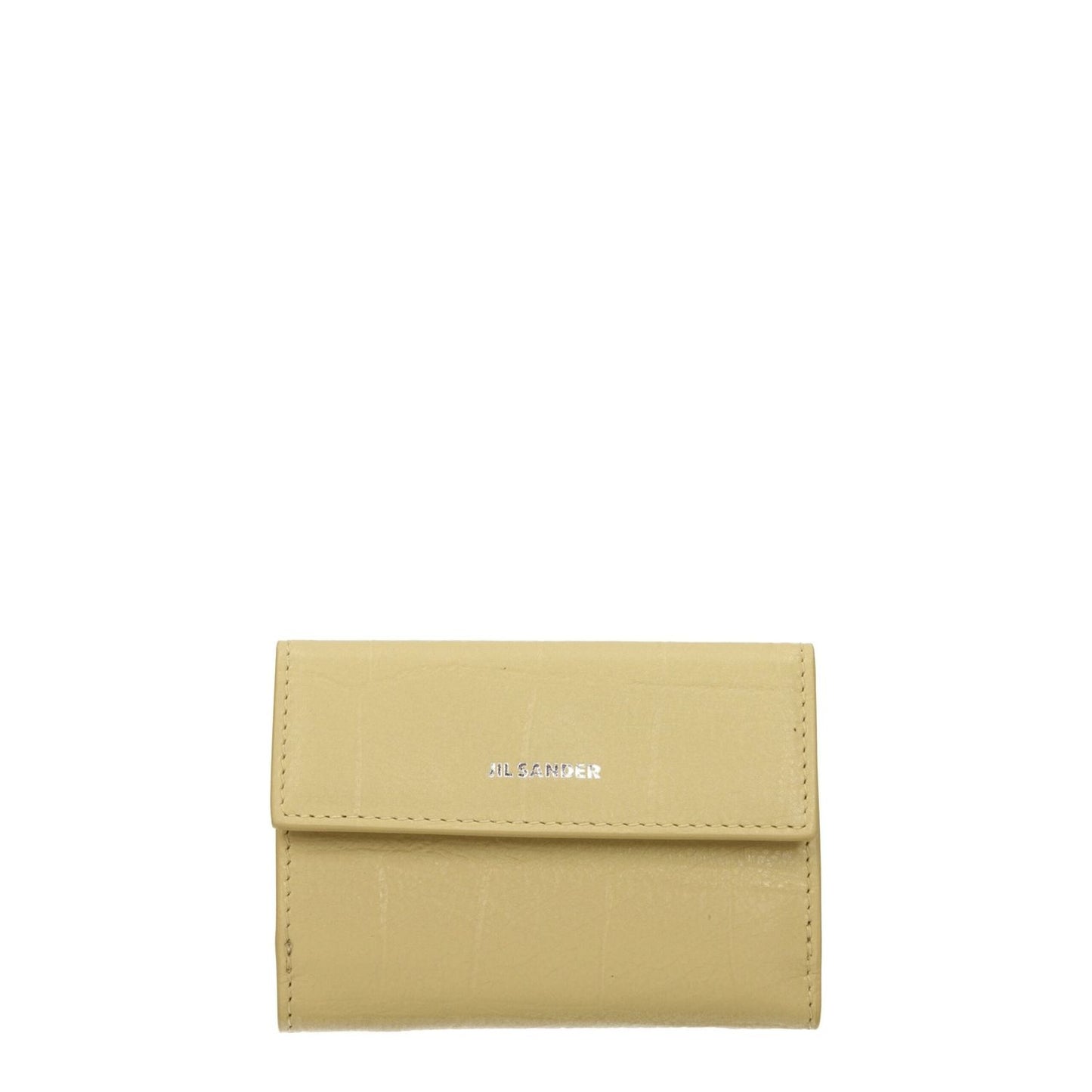 Jil Sander Yellow Leather Wallets JI8547350511881BT