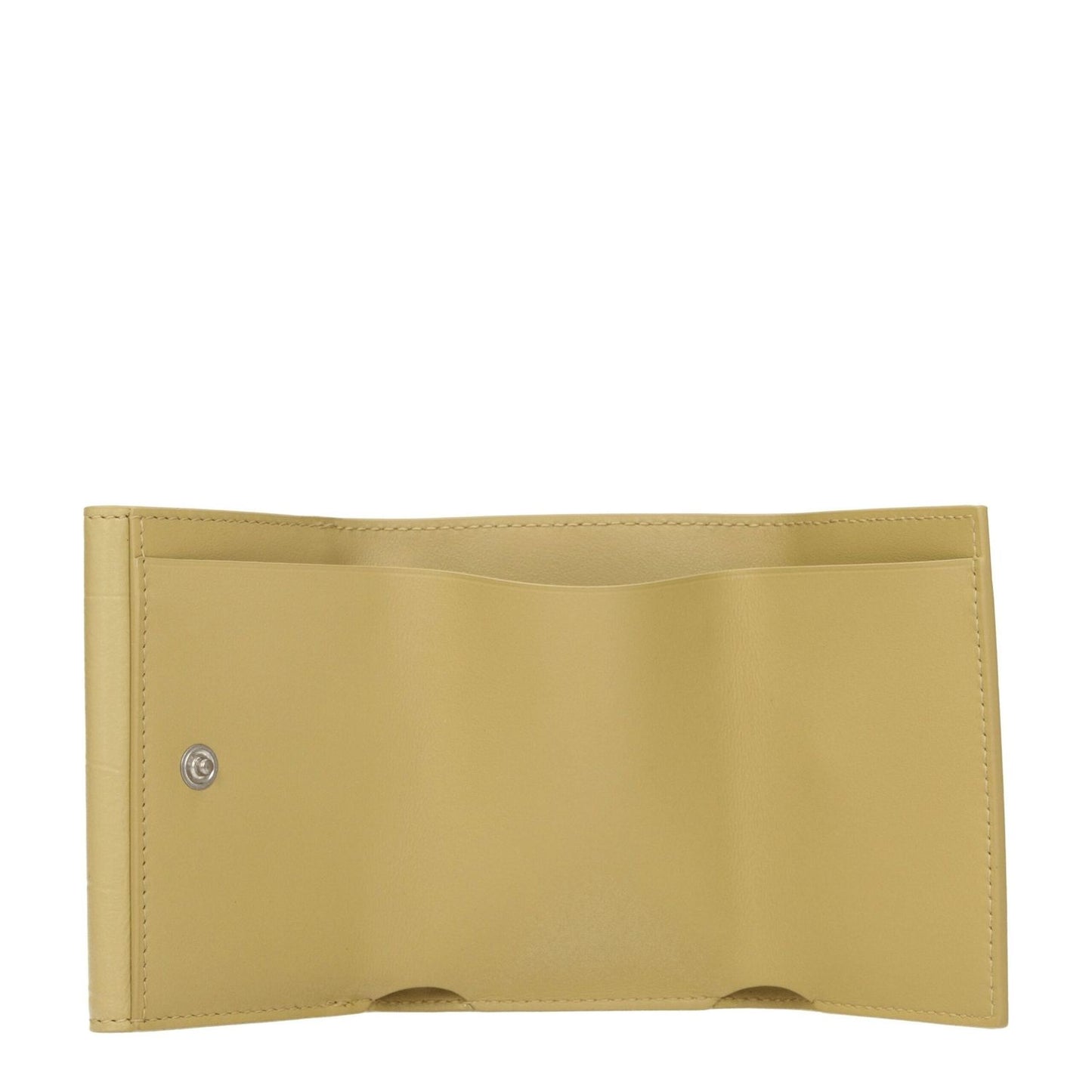 Jil Sander Yellow Leather Wallets JI8547350511881BT
