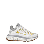 Versace White Fabric Athletic Sneakers VE-8547404316937-EU35.5/US5.5