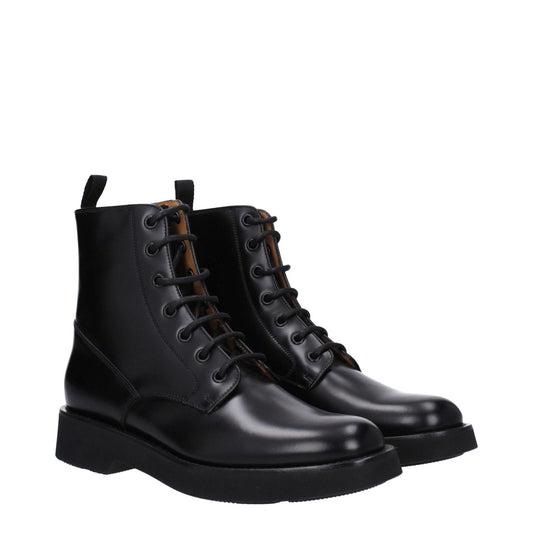 Church's Black Leather Ankle Boots CH-8547431678217-EU37/US7