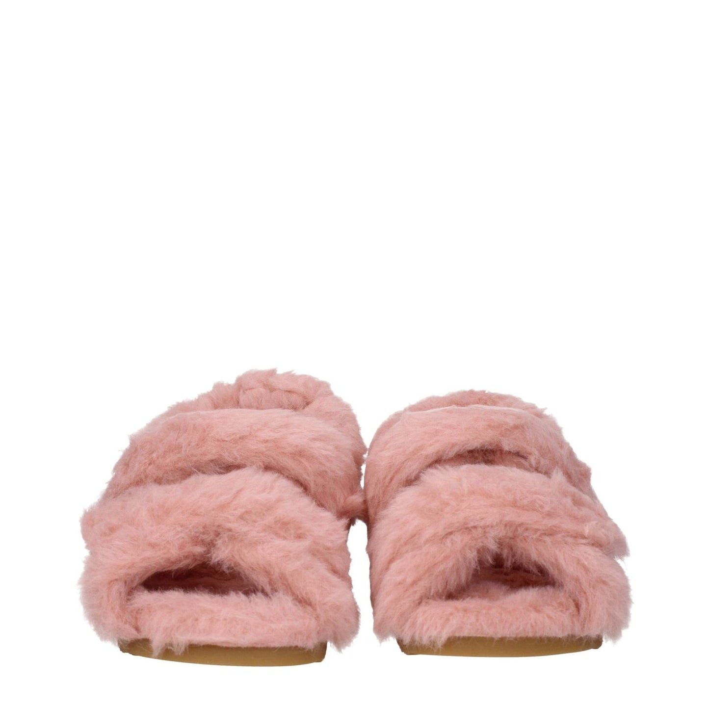 Max Mara Pink Fur Flat Sandals MA-8612644159753-EU36/US6