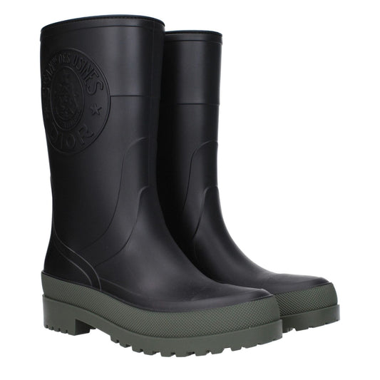 Christian Dior Black Cotton Rain Boots CH-9138544738569-EU37/US7