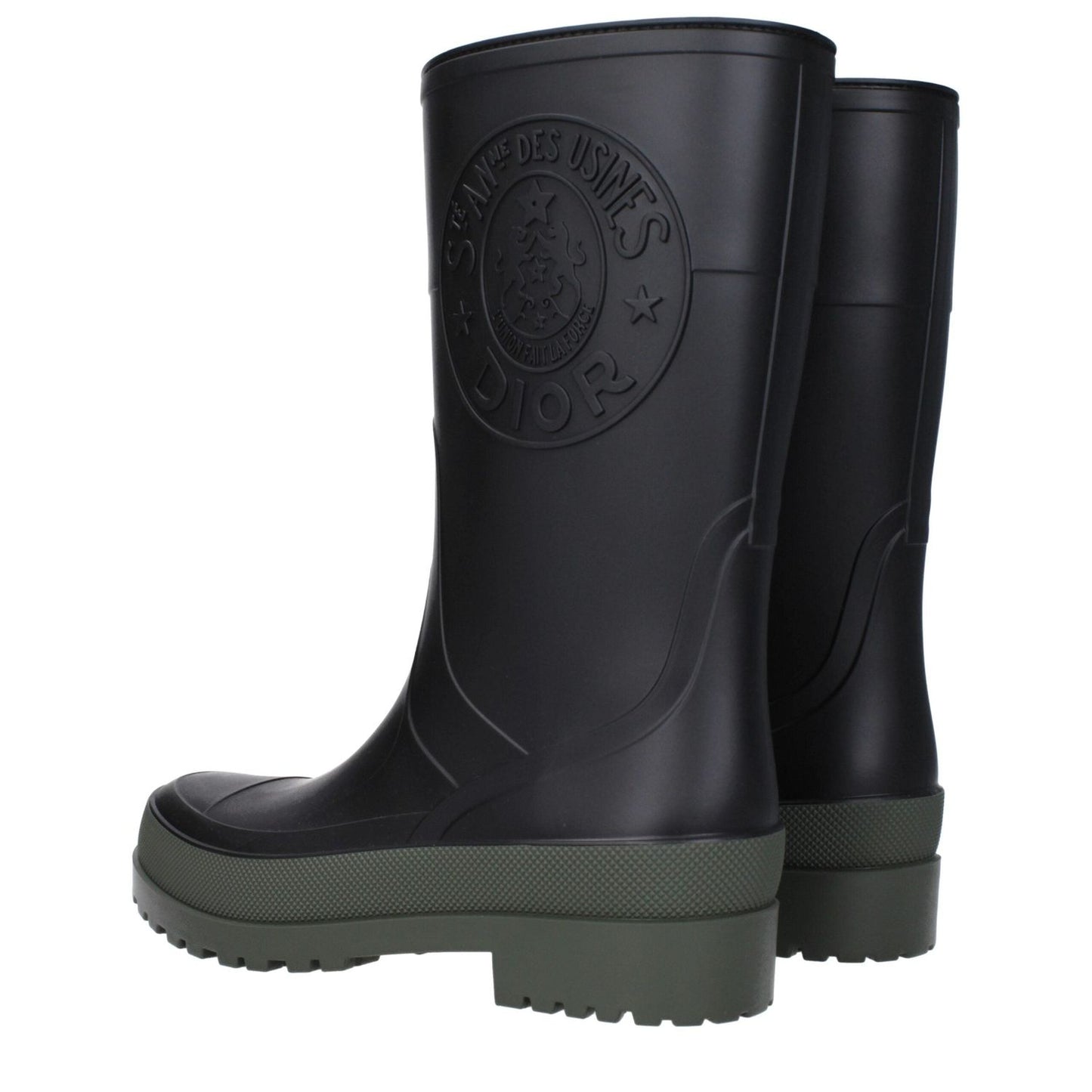 Christian Dior Black Cotton Rain Boots CH-9138544738569-EU37/US7