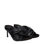 Stella McCartney Black Leather Stiletto Heels Sandals ST-9256214692105-EU36.5/US6.5