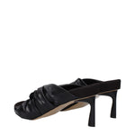 Stella McCartney Black Leather Stiletto Heels Sandals ST-9256214692105-EU36.5/US6.5