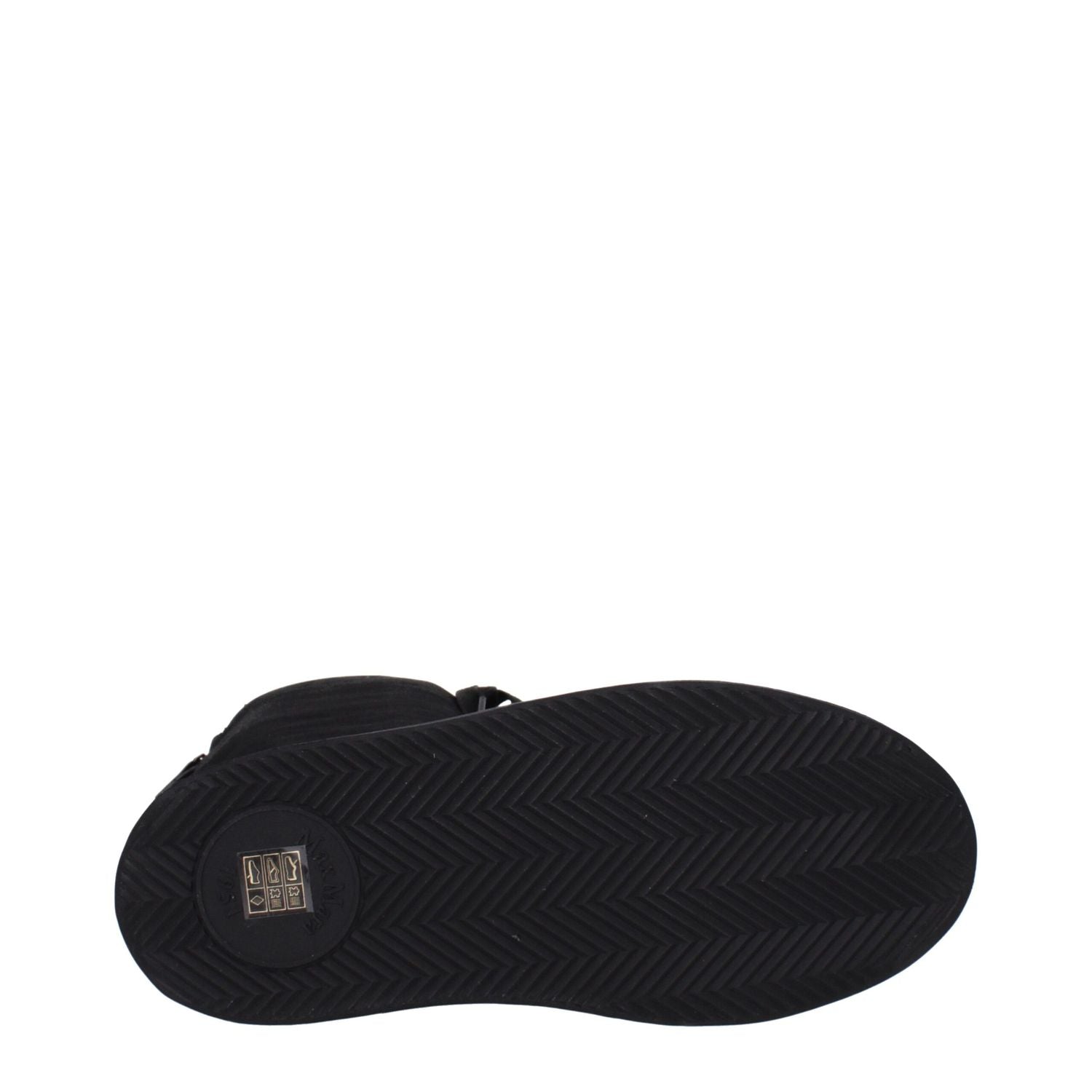 Max Mara Black Fabric Lace-Up Boots