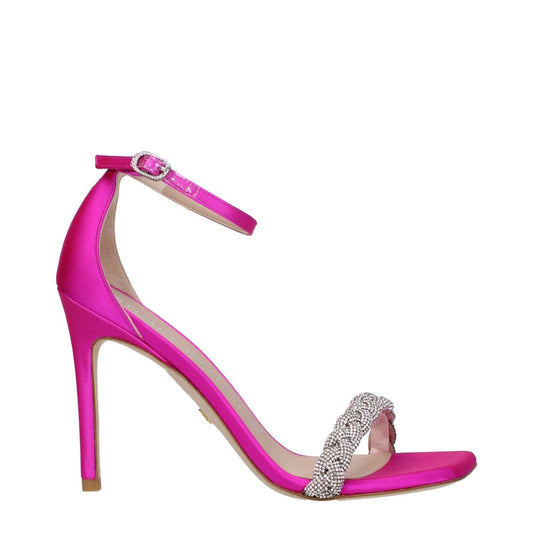Stuart Weitzman Pink Satin Stiletto Heels Sandals ST-9289936109833-EU36/US6