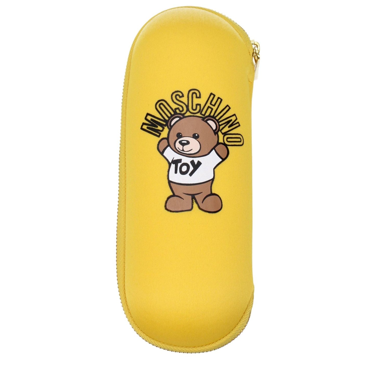 Yellow Moschino umbrella case with teddy bear design from Moschino Yellow Polyester Umbrella.
