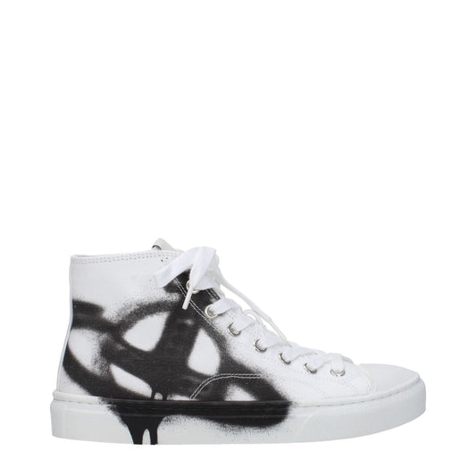 Vivienne Westwood White Fabric High Tops VI-9365449703689-EU36/US6
