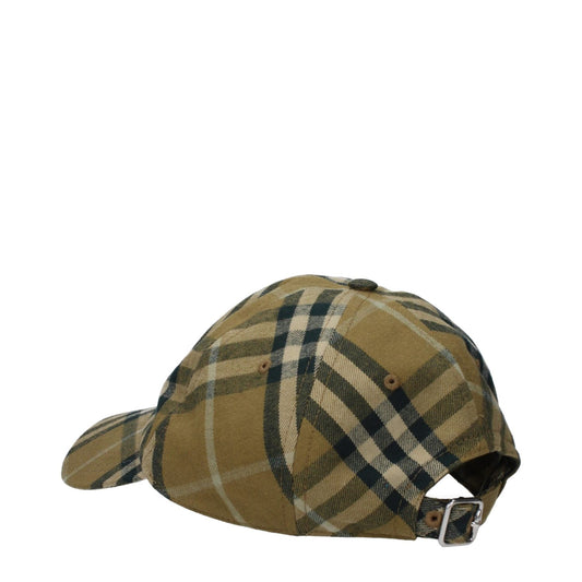 Burberry Green Cotton Caps (Baseball Hat) BU-9459635650825-S