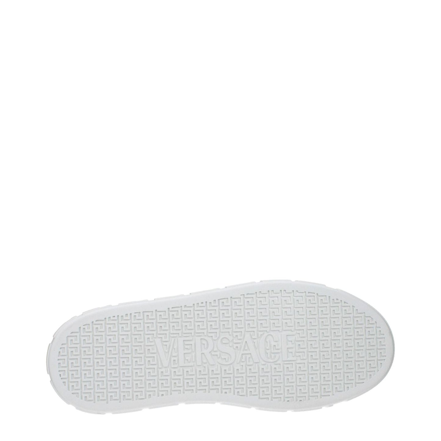 Versace White Leather Low Tops