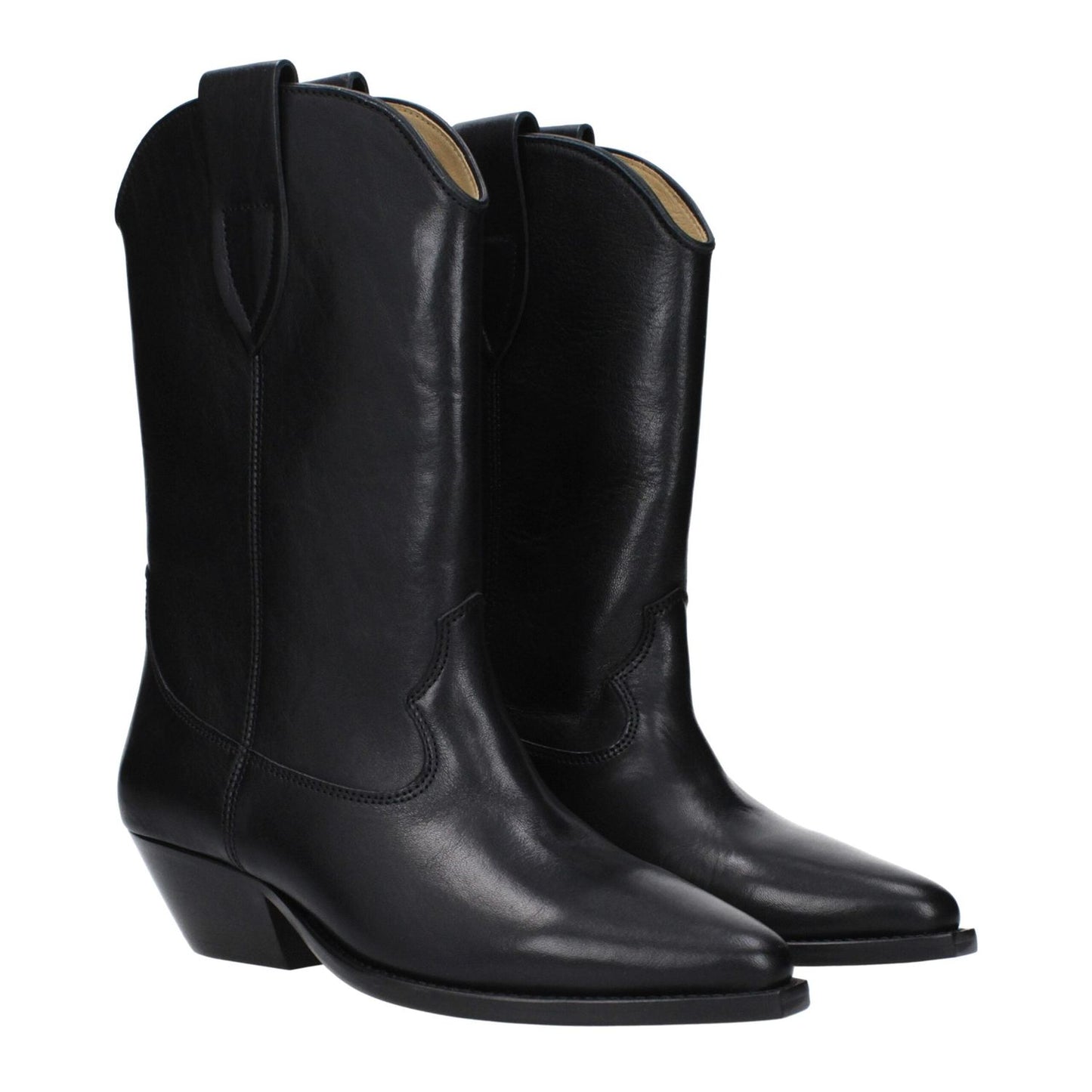 Isabel Marant Black Leather Ankle Boots IS-9490901696777-EU36/US6