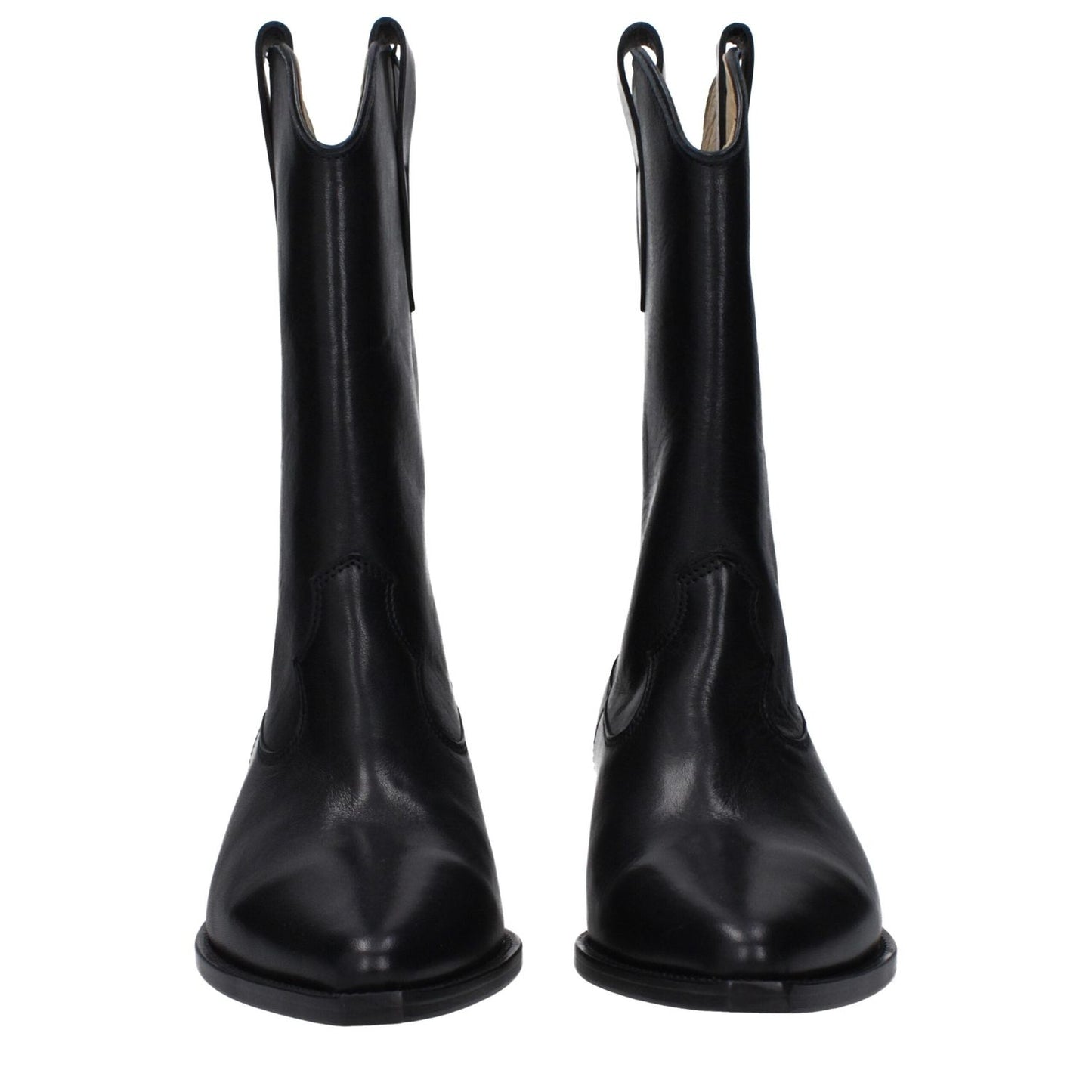 Isabel Marant Black Leather Ankle Boots IS-9490901696777-EU36/US6