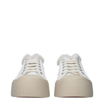 Marni White Leather Low Tops MA-9490973425929-EU36/US6