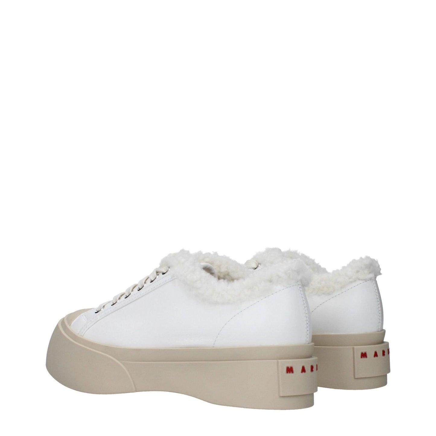 Marni White Leather Low Tops MA-9490973425929-EU36/US6