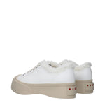 Marni White Leather Low Tops MA-9490973425929-EU36/US6