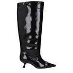 Ganni Black Leather Boots GA-10031467299081-EU37/US7