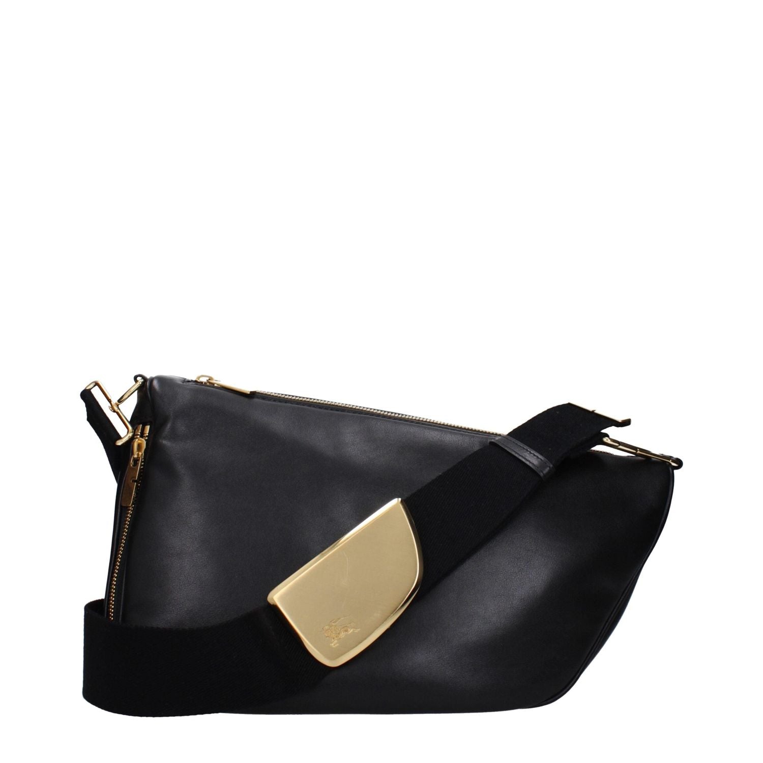Front view with bag zipped and handles upright.