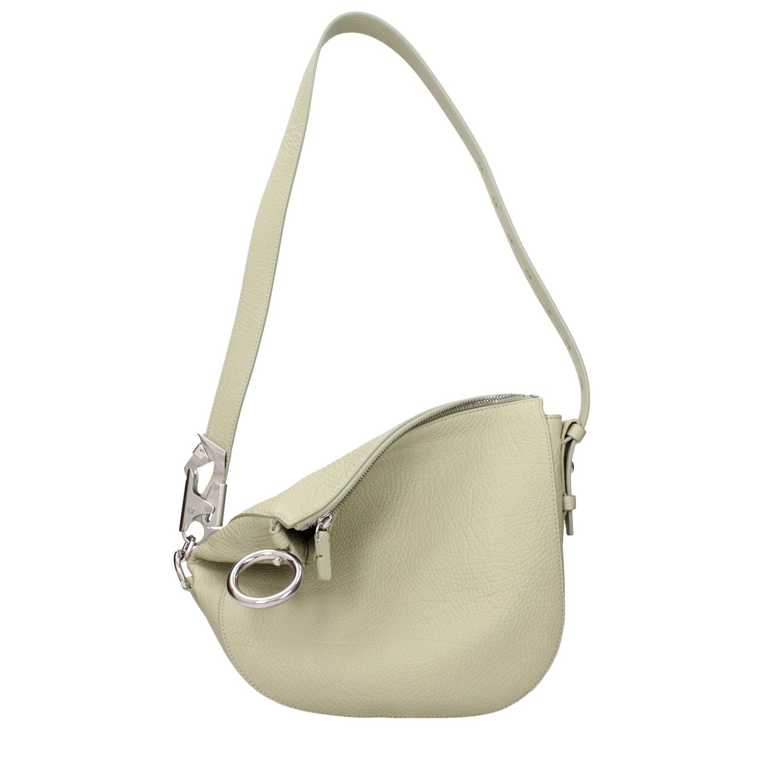 Front view with bag zipped and handles upright.
