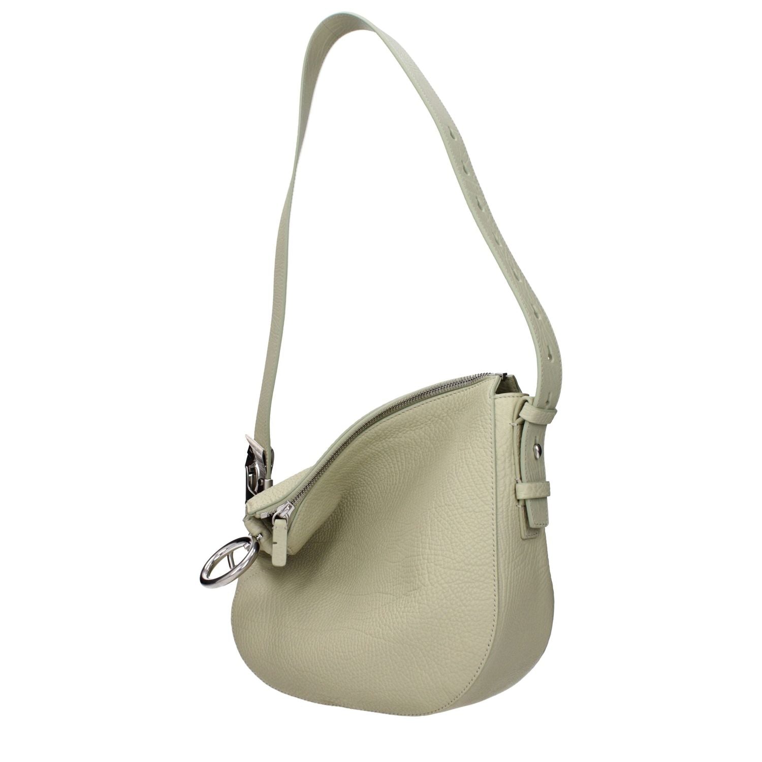 Front view with bag zipped and handles upright.