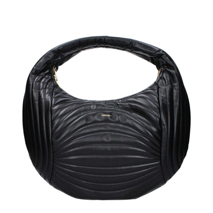 Salvatore Ferragamo Black Leather Handbag