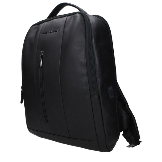 Piquadro Black Leather Backpacks PI15120860053769BT