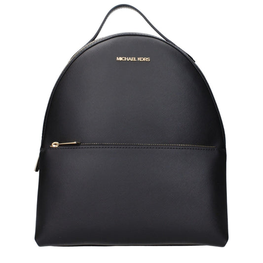 Michael Kors Black Leather Backpack