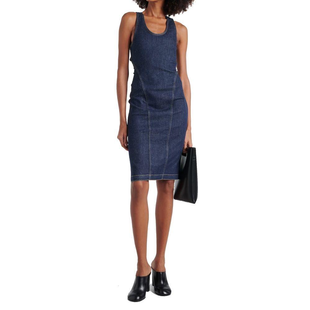 Alaïa Sculpt Denim Dress AL-8782940963028-40