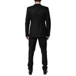Dolce & Gabbana Black Jacquard Single Breasted 2 Piece Suit KOS2329-44