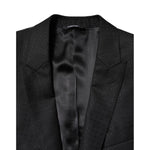 Dolce & Gabbana Black Jacquard Single Breasted 2 Piece Suit KOS2329-44