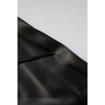 Dolce & Gabbana Black Silk Ascot Collared Button Blouse Top
