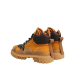 Dolce & Gabbana Orange Lace Up Trekking Ankle Boots Shoes MV7695-46