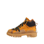 Dolce & Gabbana Orange Lace Up Trekking Ankle Boots Shoes MV7695-46