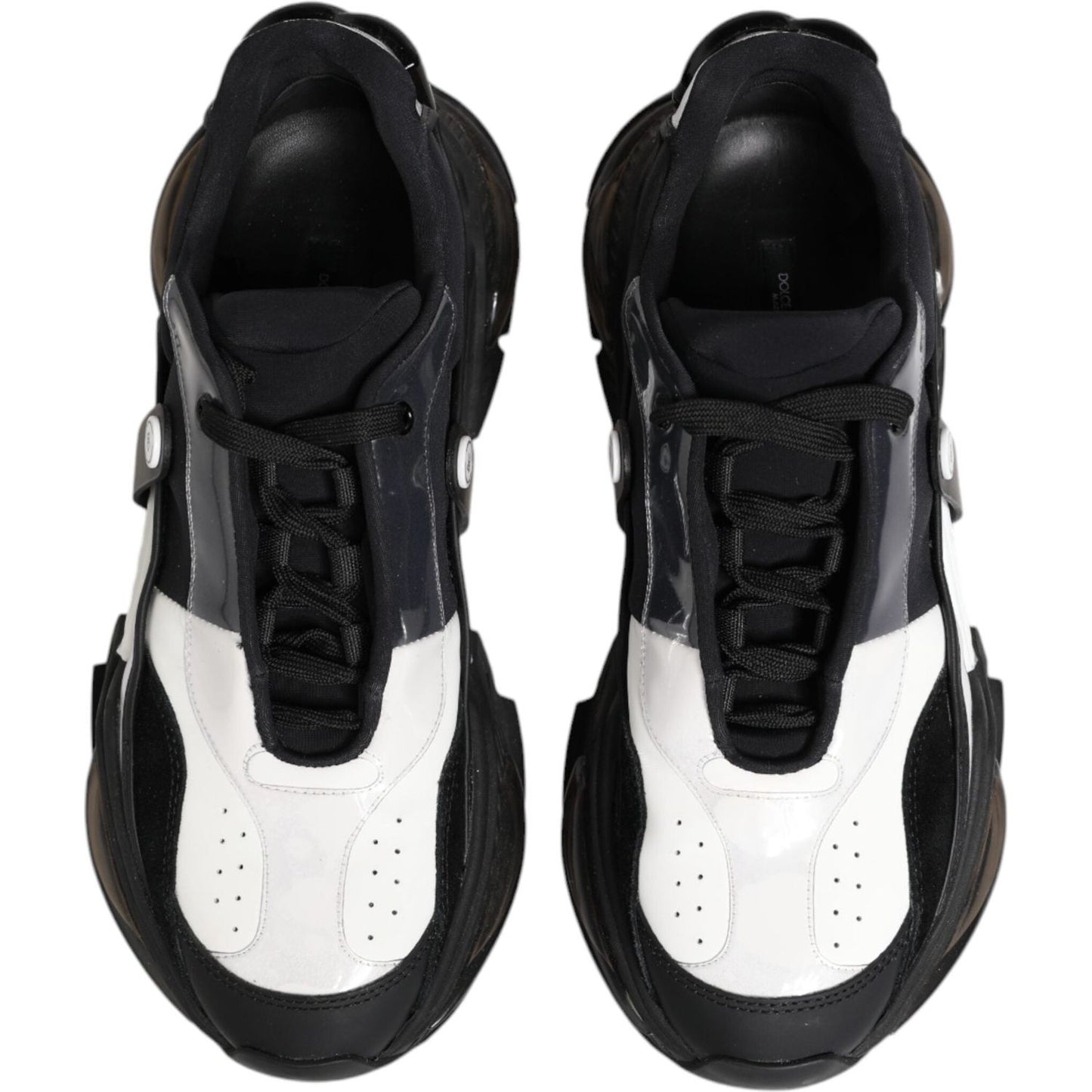 Dolce & Gabbana White Black Logo Airmaster Sneakers Shoes MV6540-43