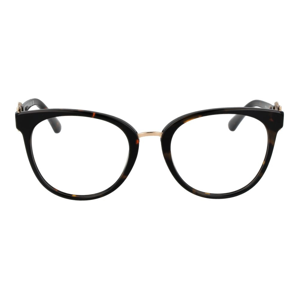 Marciano by Guess Brown Women Glasses Frame, full-rim acetate with demo lenses, round shape, 53mm lens width, 140mm temples length.