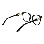 Marciano by Guess Brown Women Glasses Frame in acetate full-rim style with demo plastic lenses, round frame, includes branded case.