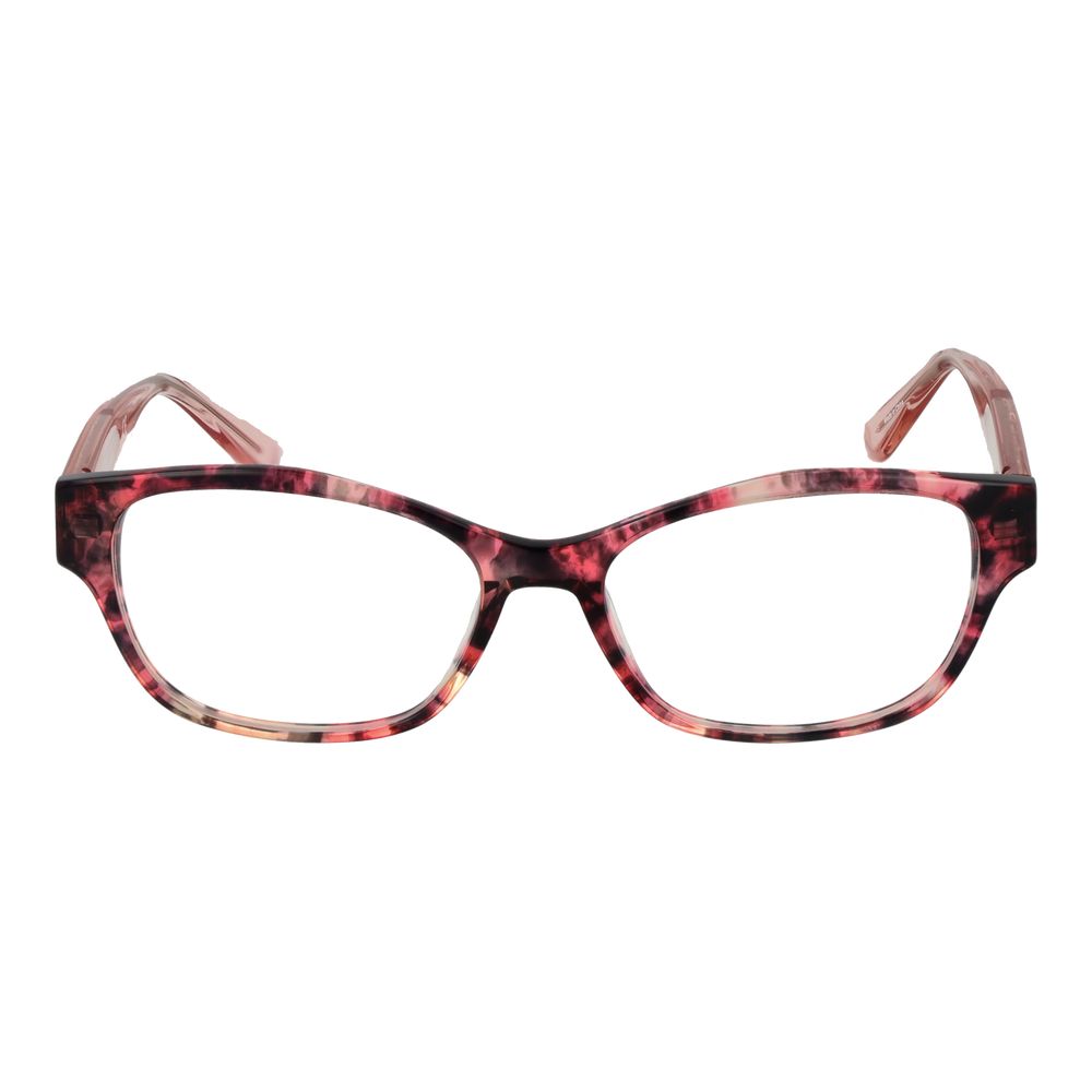 Marciano by Guess Pink Women Glasses Frame in rose acetate with full-rim cat eye style, size 53-16-140, includes branded case.