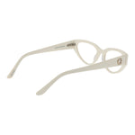 Guess White Women Glasses Frame in white acetate with full-rim cat-eye style, demo lenses, and branded case. Model size 53-18-145.