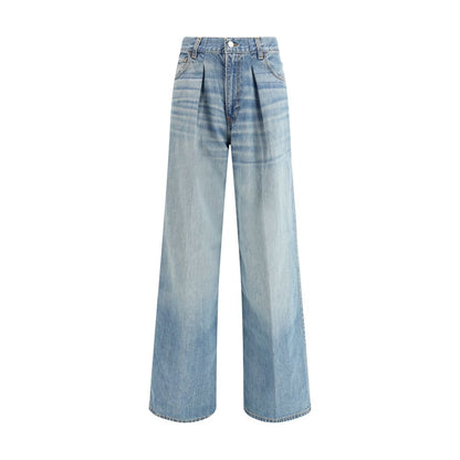 Haikure Light Blue Cotton Jeans Denim