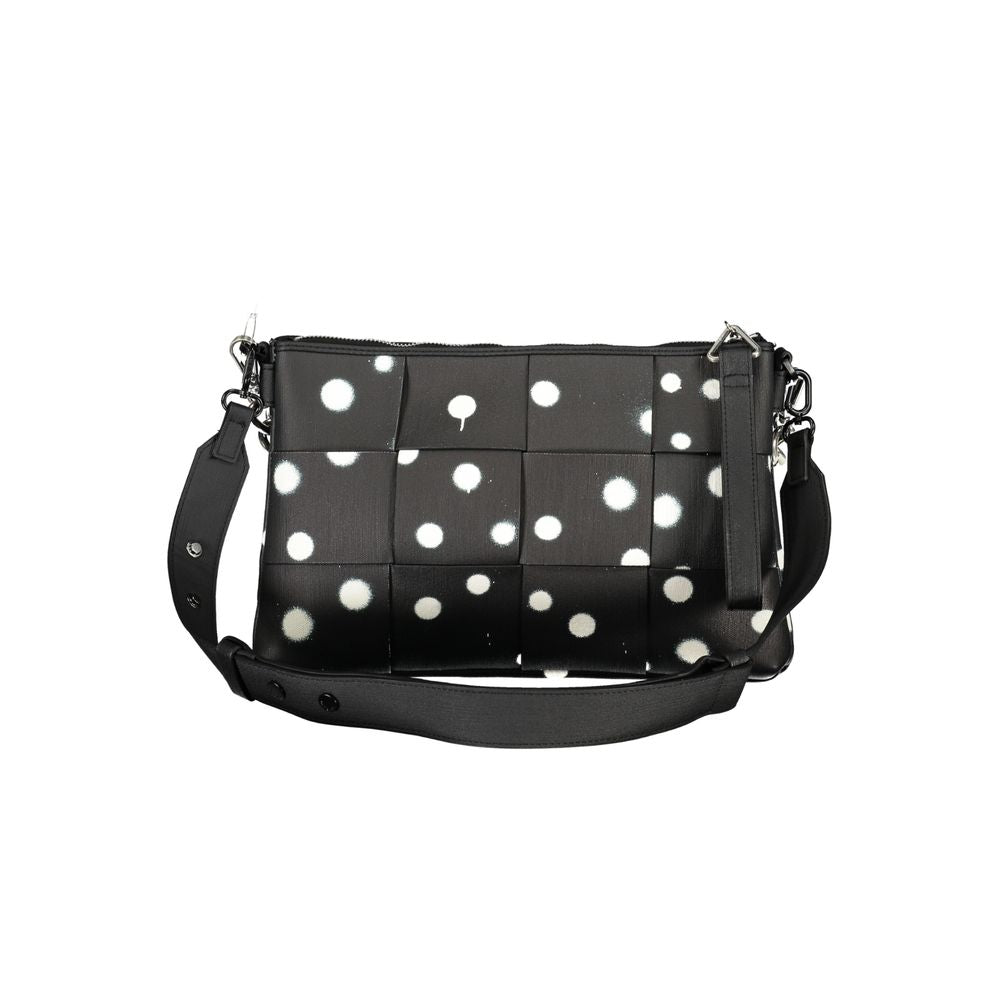Front view with bag zipped and handles upright.