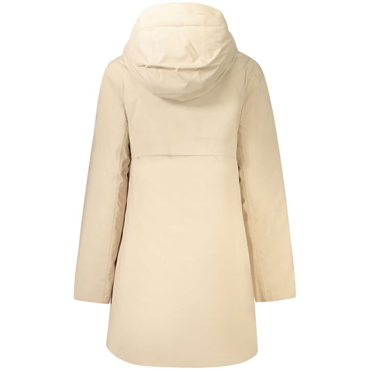 K-WAY Beige Polyester Jackets & Coat KW-34213-S