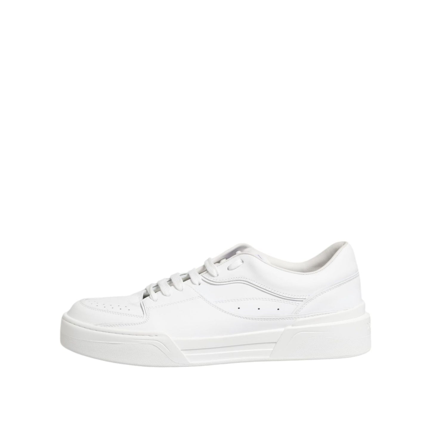 Dolce & Gabbana White Miami Leather Low Top Sneakers Shoes MV7718-42