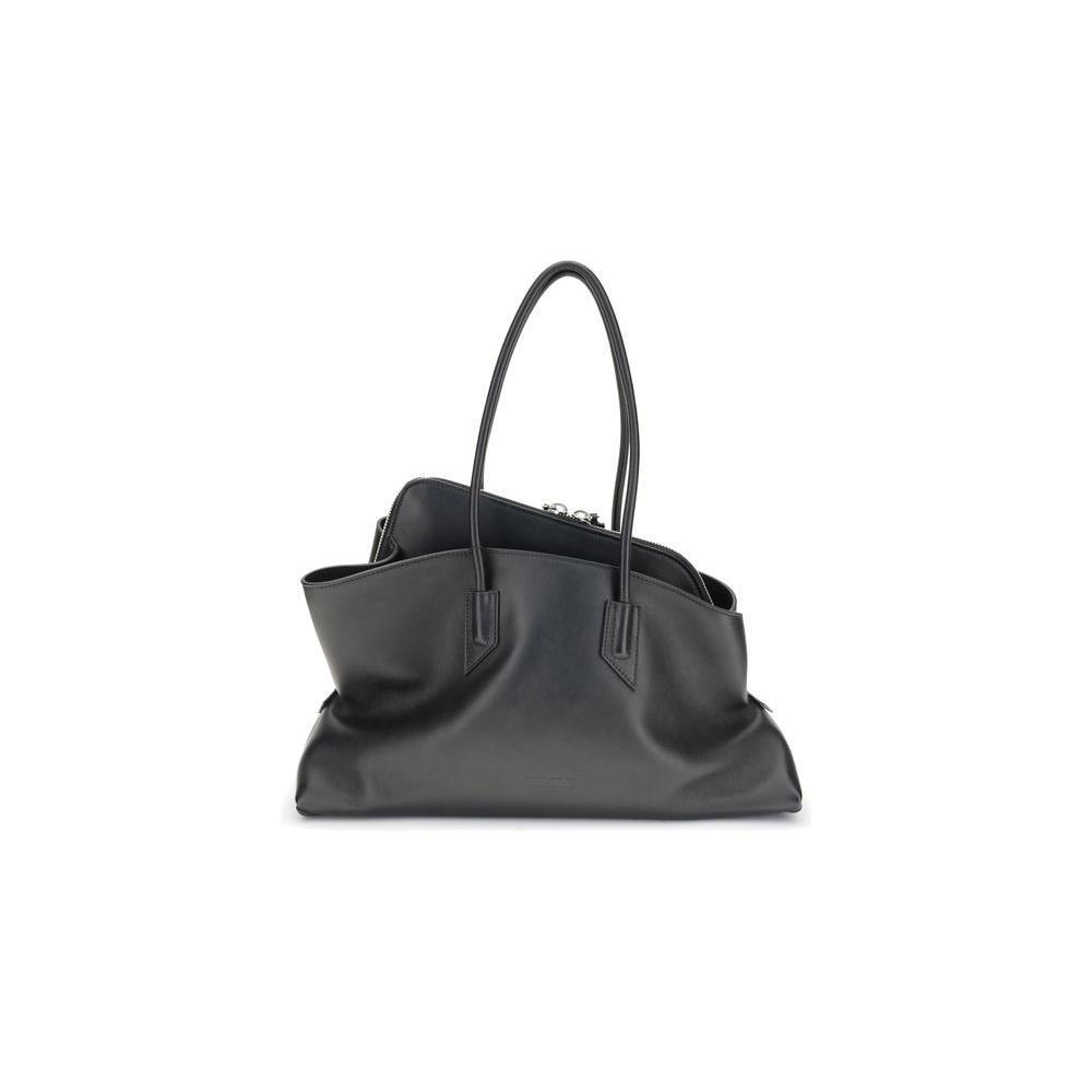Front view with bag zipped and handles upright.