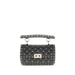 Valentino Garavani Small Leather Rockstud Spike Handbag VA7W2B0123NAP0NOBB